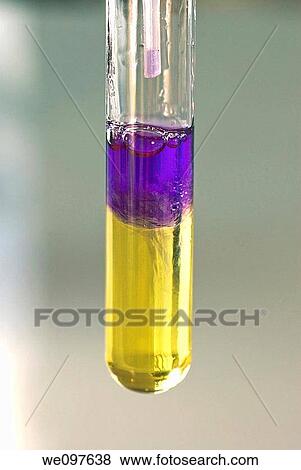 Stock Photo - Conceptual image of a science experiment Test tubes in a rack. Fotosearch