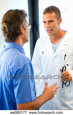 conversation, converse, doctor View Large Photo Image Stock Photo - conversation, converse, doctor. Fotosearch