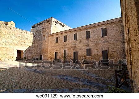 Courtyard of the Castle of Santiago. Sanlucar de Barrameda. Cadiz. Andalucia. Spain. View Large Photo Image Stock Photo - Courtyard of the Castle of Santiago. Sanlucar de Barrameda. Cadiz. Andalucia. Spain.. Fotosearch