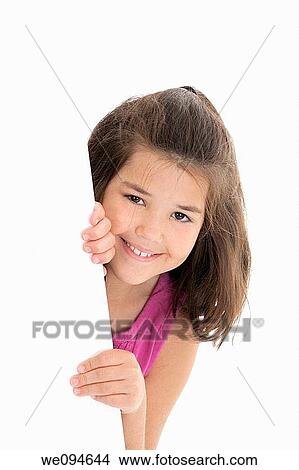Cute Caucasian girl holding a blank sign View Large Photo Image Picture - Cute Caucasian girl holding a blank sign. Fotosearch