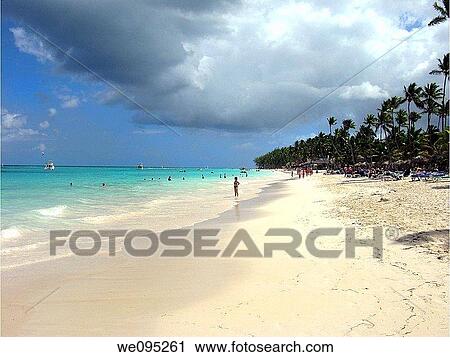 Dominican Republic Punta Cana Bavaro Beach, Caribbean Sea View Large Photo Image Stock Image - Dominican Republic Punta Cana Bavaro Beach, Caribbean Sea. Fotosearch