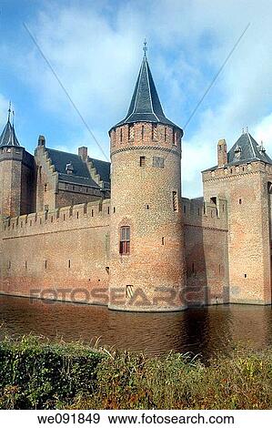 Dutch Castle, Muiderslot, near Amsterdam, holland View Large Photo Image Stock Photo - Dutch Castle, Muiderslot, near Amsterdam, holland. Fotosearch
