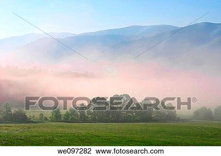 Early morning fog settling into the valley of Cades Cove in Great Smoky Mountain National Park, Tennessee, USA View Large Photo Image Stock Image - Early morning fog settling into the valley of Cades Cove in Great Smoky Mountain National Park, Tennessee, USA. Fotosearch