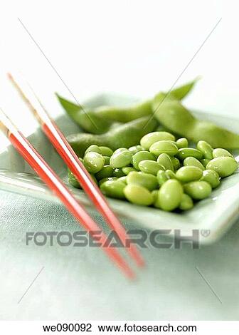 Edamame View Large Photo Image Stock Image - Edamame. Fotosearch