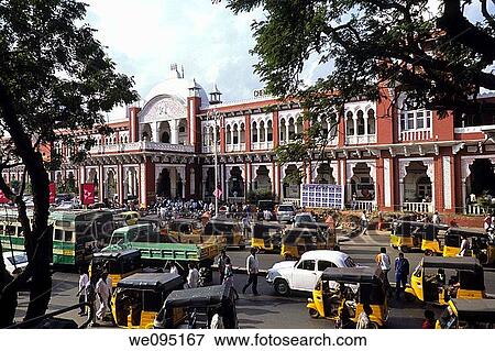 Egmore Railway StaionIndo-Saracenic style in Chennai, Madras, tamil Nadu View Large Photo Image Stock Photo - Egmore Railway StaionIndo-Saracenic style in Chennai, Madras, tamil Nadu. Fotosearch