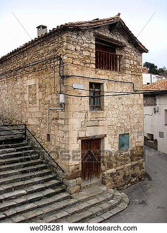 El Castellar village, Gudar mountains, Aragon, Spain View Large Photo Image Stock Image - El Castellar village, Gudar mountains, Aragon, Spain. Fotosearch