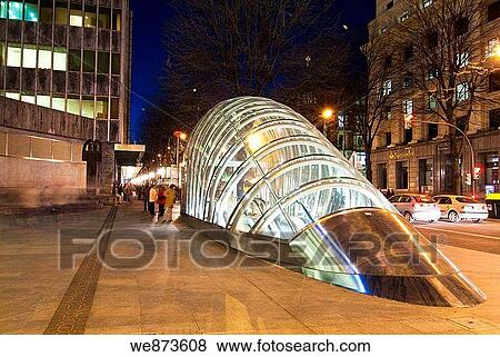 Entrance to Metro Bilbao. Basque Country. Spain. View Large Photo Image Stock Photo - Entrance to Metro Bilbao. Basque Country. Spain.. Fotosearch