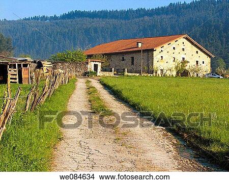 Farmhouse in Ma±aria. Vizcaya. Basque Country. Spain. View Large Photo Image Picture - Farmhouse in Ma±aria. Vizcaya. Basque Country. Spain.. Fotosearch