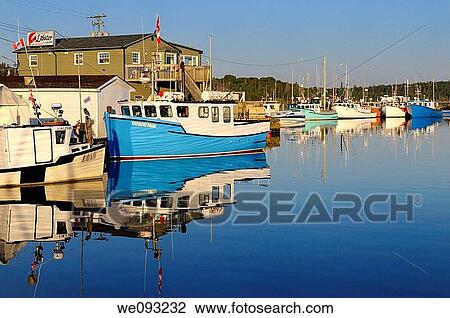 Fishing boats at sunrise at Fishermans Cove Eastern Passage Halifax Nova Scotia View Large Photo Image Stock Image - Fishing boats at sunrise at Fishermans Cove Eastern Passage Halifax Nova Scotia. Fotosearch