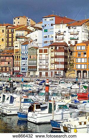 Fishing port, Bermeo, Biscay, Basque Country, Spain View Large Photo Image Stock Image - Fishing port, Bermeo, Biscay, Basque Country, Spain. Fotosearch
