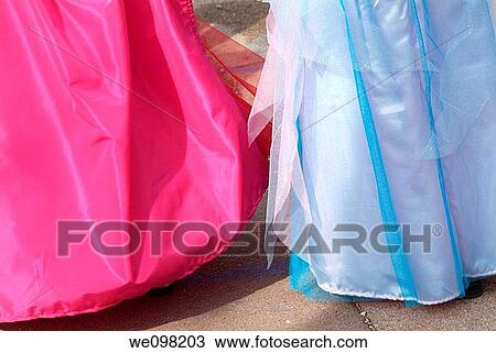 Stock Image - France marseille two dresses of disguised children celebrating carnival at school. Fotosearch