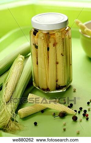 Fresh and pickled baby corns in jars View Large Photo Image Stock Image - Fresh and pickled baby corns in jars. Fotosearch