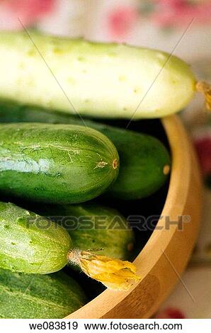 Fresh Harvested Cucumbers in a Bamboo Bowl. Cucumis sativus. View Large Photo Image Stock Photo - Fresh Harvested Cucumbers in a Bamboo Bowl. Cucumis sativus.. Fotosearch