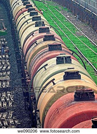 Fright car is passing on railway track, Bhopal, Madhyapradesh, India View Large Photo Image Stock Photograph - Fright car is passing on railway track, Bhopal, Madhyapradesh, India. Fotosearch