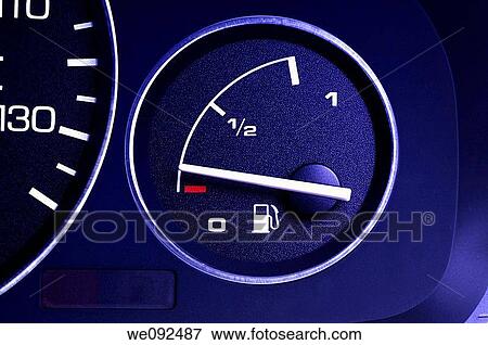 Fuel gauge showing empty View Large Photo Image Stock Photo - Fuel gauge showing empty. Fotosearch
