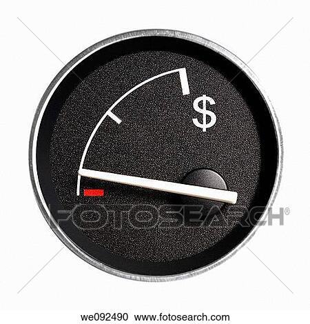 Fuel gauge with dollar symbol View Large Photo Image Stock Image - Fuel gauge with dollar symbol. Fotosearch