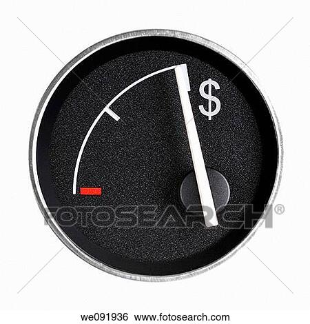 Fuel gauge with dollar symbol View Large Photo Image Stock Photograph - Fuel gauge with dollar symbol. Fotosearch