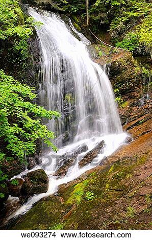 Fuller Falls waterfall on the Fundy Trail Parkway New Brunswick View Large Photo Image Picture - Fuller Falls waterfall on the Fundy Trail Parkway New Brunswick. Fotosearch