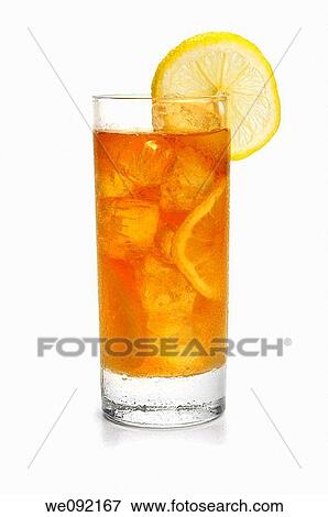 Glass of iced tea View Large Photo Image Stock Photo - Glass of iced tea. Fotosearch