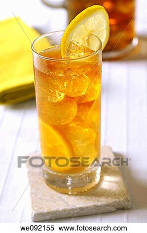 Glass of iced tea View Large Photo Image Stock Photography - Glass of iced tea. Fotosearch