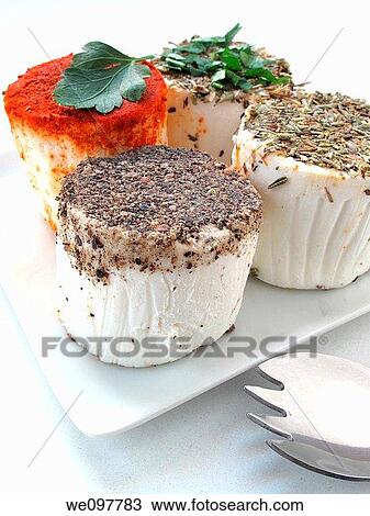 Goat cheese and spices View Large Photo Image Stock Image - Goat cheese and spices. Fotosearch