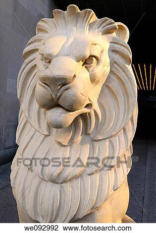 Golden lion statue replica from British Museum at Royal York Hotel Toronto View Large Photo Image Stock Image - Golden lion statue replica from British Museum at Royal York Hotel Toronto. Fotosearch