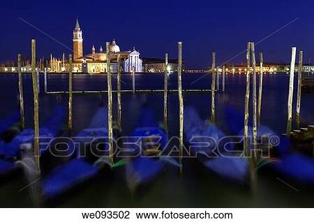 Gondolas, Canal Guidecia, Venice, Italy View Large Photo Image Stock Image - Gondolas, Canal Guidecia, Venice, Italy. Fotosearch