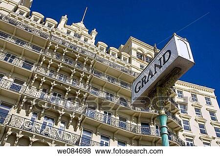 Stock Photo - Grand Hotel, Brighton, East Sussex, England. Fotosearch