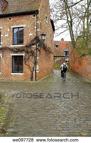 Stock Photo - Great Beguinague, Leuven, Louvain, Flanders, Belgium, Europe. Fotosearch