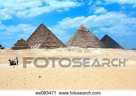Great Pyramids of Giza View Large Photo Image Stock Image - Great Pyramids of Giza. Fotosearch