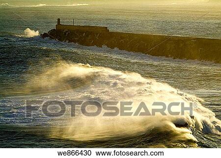 Groyne of Bermeo and Ogo±o cape in background, Biscay, Basque Country, Spain View Large Photo Image Stock Image - Groyne of Bermeo and Ogo±o cape in background, Biscay, Basque Country, Spain. Fotosearch