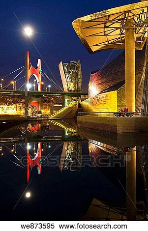 Stock Photography - Guggenheim Museum, Bilbao. Biscay, Basque Country, Euskadi, Spain. Fotosearch