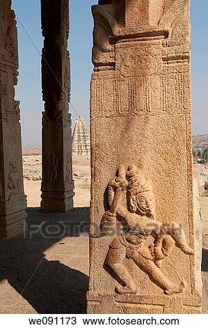 Hampi, Karnataka, India Stone carving on 15th C Kadalekalu Ganesh Temple with Virupaksha Temple in distance Hampi is an important pilgrimage site with hundreds of temples build among a lunar environment of boulderfields It is the location of the Hindu View Large Photo Image Stock Image - Hampi, Karnataka, India Stone carving on 15th C Kadalekalu Ganesh Temple with Virupaksha Temple in distance Hampi is an important pilgrimage site with hundreds of temples build among a lunar environment of boulderfields It is the location of the Hindu. Fotosearch