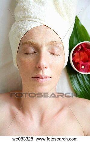 Health and beauty theraphy, woman View Large Photo Image Stock Photo - Health and beauty theraphy, woman. Fotosearch