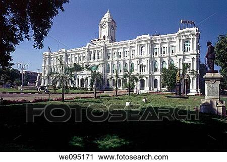 Heritage Building- Ripon Building built in 1913- Corporation of Chennai, Madras, Tamil Nadu View Large Photo Image Stock Image - Heritage Building- Ripon Building built in 1913- Corporation of Chennai, Madras, Tamil Nadu. Fotosearch