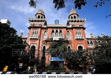 Heritage building-The splendid Indo-Saracenic of the Bank of Madras's headquarters now state bank of India, work on which began in 1896 Chennai, Madras, Tamil nadu View Large Photo Image Stock Photo - Heritage building-The splendid Indo-Saracenic of the Bank of Madras's headquarters now state bank of India, work on which began in 1896 Chennai, Madras, Tamil nadu. Fotosearch