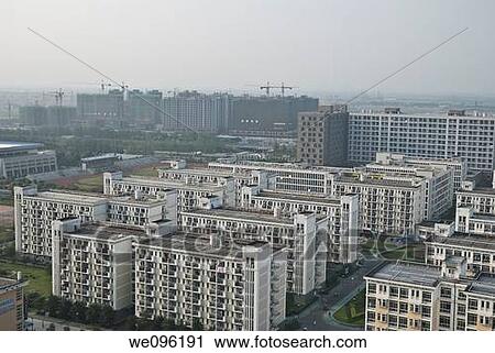 High-rise buildings, Hangzhou, China View Large Photo Image Stock Image - High-rise buildings, Hangzhou, China. Fotosearch