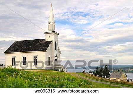 Historic church at Highland Village Museum Iona Cape Breton with Great Bras dOr Lake View Large Photo Image Stock Photograph - Historic church at Highland Village Museum Iona Cape Breton with Great Bras dOr Lake. Fotosearch