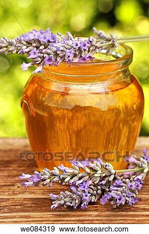 Honey and lavender View Large Photo Image Stock Photo - Honey and lavender. Fotosearch