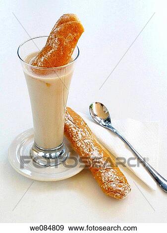 Horchata and Fartons View Large Photo Image Stock Photo - Horchata and Fartons. Fotosearch