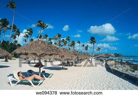 Stock Photo - Hotel Club viva dominicus Bayahibe beach, Dominican republic, Caribbean. Fotosearch