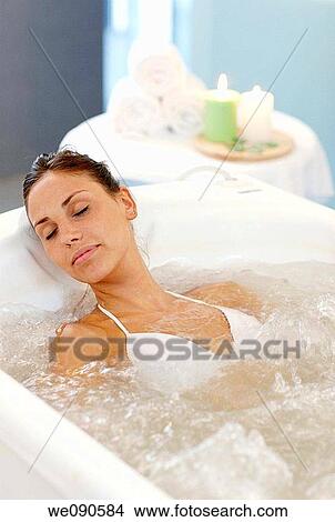 Hydromassage bathtub, Spa-relais View Large Photo Image Picture - Hydromassage bathtub, Spa-relais. Fotosearch