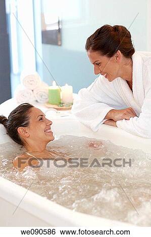Hydromassage bathtub, Spa-relais View Large Photo Image Stock Photograph - Hydromassage bathtub, Spa-relais. Fotosearch