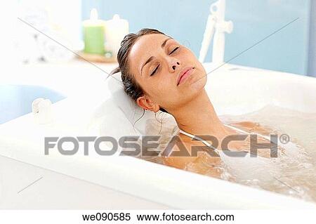 Hydromassage bathtub, Spa-relais View Large Photo Image Stock Photography - Hydromassage bathtub, Spa-relais. Fotosearch