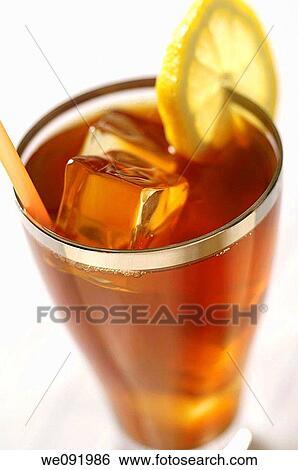 Iced tea with lemon View Large Photo Image Stock Photograph - Iced tea with lemon. Fotosearch