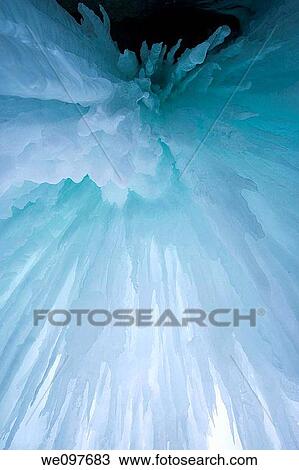 icefall from behind, frozen waterfall shot with tripod, backlit by natural light View Large Photo Image Stock Image - icefall from behind, frozen waterfall shot with tripod, backlit by natural light. Fotosearch