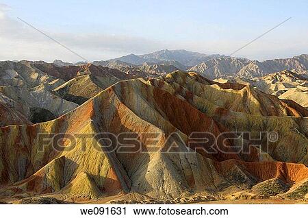 In October 2009, China's Gansu Province, Zhangye City Danxia Landform View Large Photo Image Stock Image - In October 2009, China's Gansu Province, Zhangye City Danxia Landform. Fotosearch