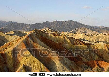 In October 2009, China's Gansu Province, Zhangye City Danxia Landform View Large Photo Image Stock Image - In October 2009, China's Gansu Province, Zhangye City Danxia Landform. Fotosearch