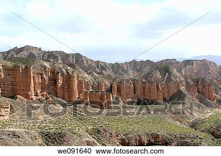 In October 2009, China's Gansu Province, Zhangye City Danxia Landform View Large Photo Image Stock Image - In October 2009, China's Gansu Province, Zhangye City Danxia Landform. Fotosearch