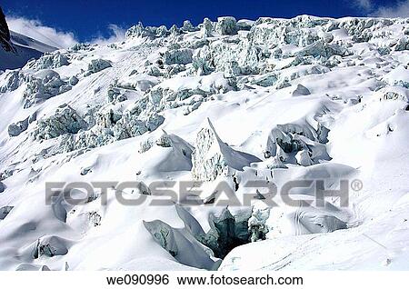 In the seracs of the Geant Glacier, Mont-Blanc massif, Chamonix, Haute-Savoie France View Large Photo Image Stock Photograph - In the seracs of the Geant Glacier, Mont-Blanc massif, Chamonix, Haute-Savoie France. Fotosearch